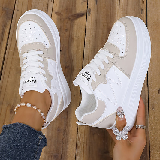 Women'S Slip-On Wedge Sneakers with Lace-Up Closure