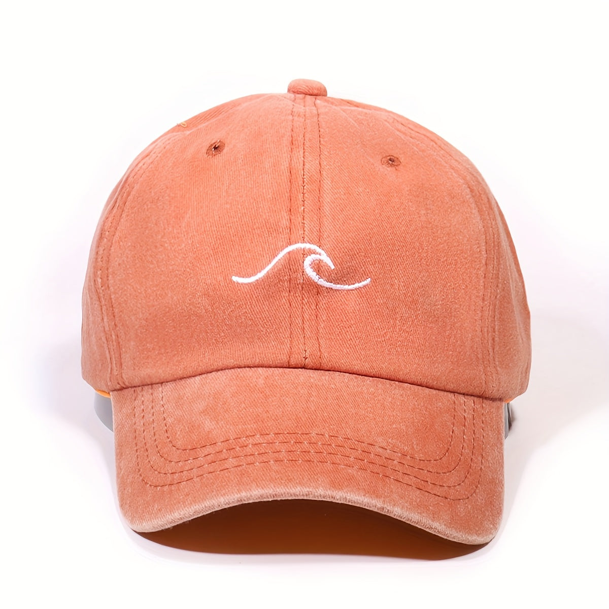 Unisex Embroidered Flame Baseball Cap