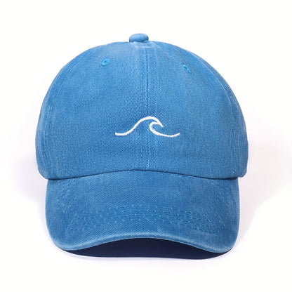 Unisex Embroidered Flame Baseball Cap