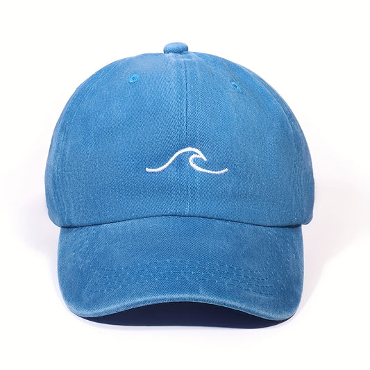 Unisex Embroidered Flame Baseball Cap